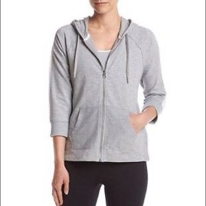 Calvin Klein Performance Mesh Gray Zip-up Jacket